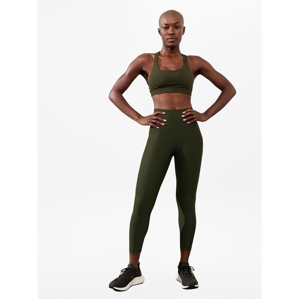 Athleta Interval Stash‎ 7/8 Tight Leggings Green Plus Size 2X